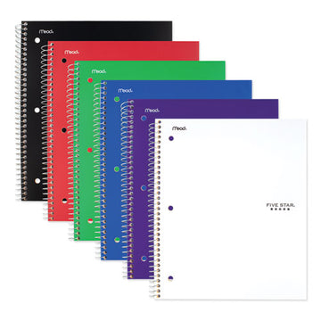 Five Star® Wirebound Notebook, 3 Subject, Medium-college Rule, Randomly Assorted Covers, 11 X 8.5, 150 Sheets freeshipping - TVN Wholesale